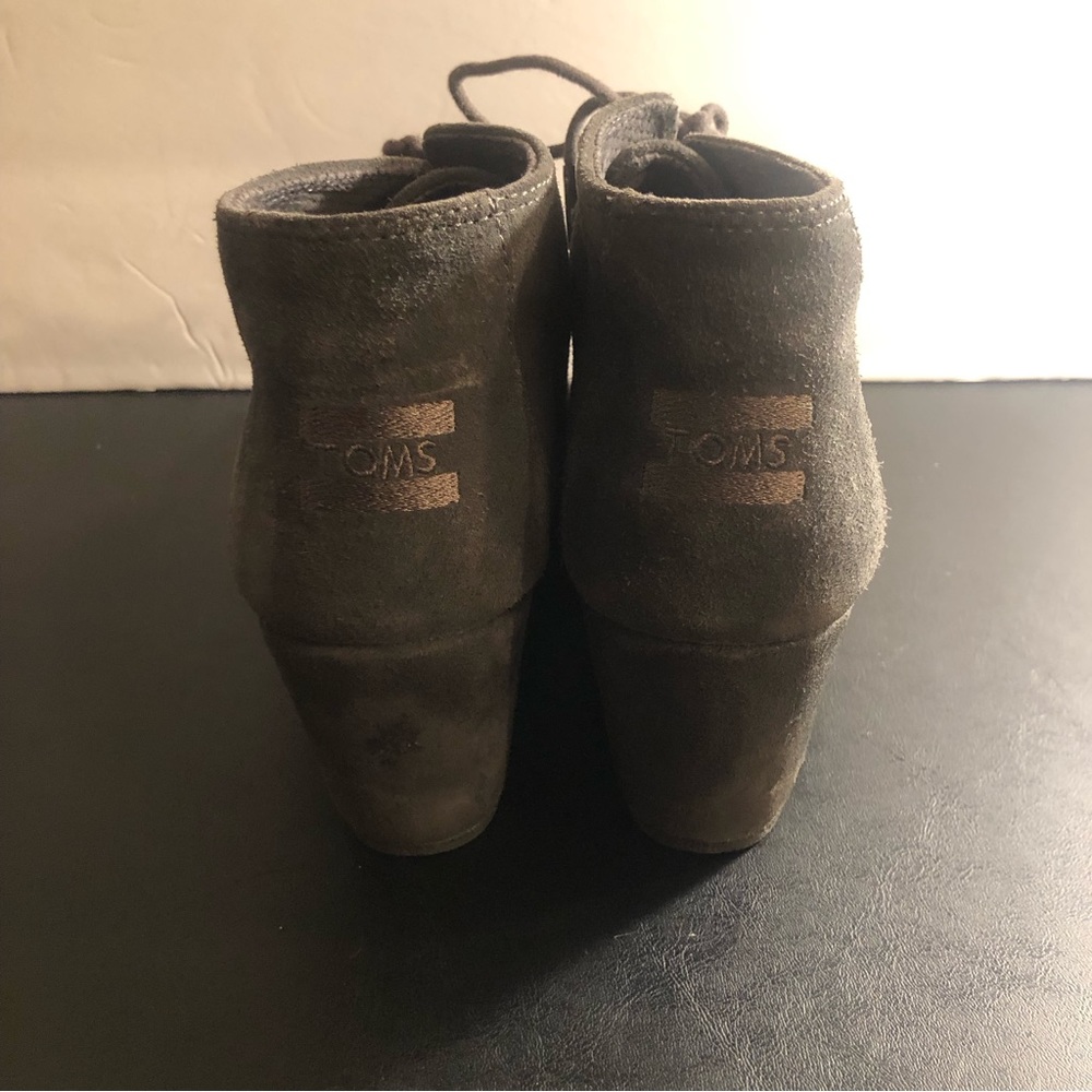 Toms Ankle Booties Womens 9.5 Gray Suede - Picture 4 of 7
